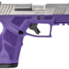 Taurus 1-GX2939DP-10 GX2 9mm Luger 10+1 3.37" Matte Stainless Steel Barrel, Matte Serrated Stainless Steel Slide, Dark Purple Polymer Frame w/Picatinny Rail, Polymer Grip 2 170131