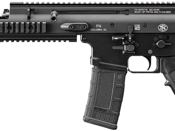 FN 38101242 SCAR 15P 300 Blackout 30+1 7.50" Black Chrome Lined Steel Barrel, Black Anodized Aluminum Picatinny Rail Receiver, Black Polymer Grip, Ambidextrous
