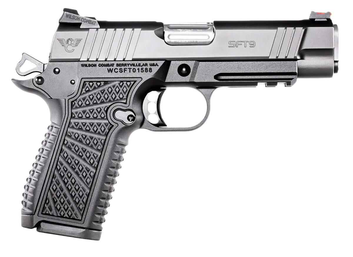 Wilson Combat SFT9CMR42 SFT9 Compact 9mm 15+1 4.25" Lightrail Black Armor-Tuff Stainless Steel 1 171305