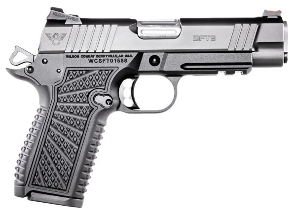 Wilson Combat SFT9CMR42 SFT9 Compact 9mm 15+1 4.25" Lightrail Black Armor-Tuff Stainless Steel