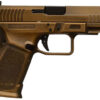 Gforce Arms GFRPX3C9BNZ Exodus 9mm Luger 15+1 4.02" Black Steel Barrel, Bronze Cerakote Serrated Steel Slide, Bronze Cerakote Polymer Frame w/Accessory Rail, Textured Grip 2 172202 1
