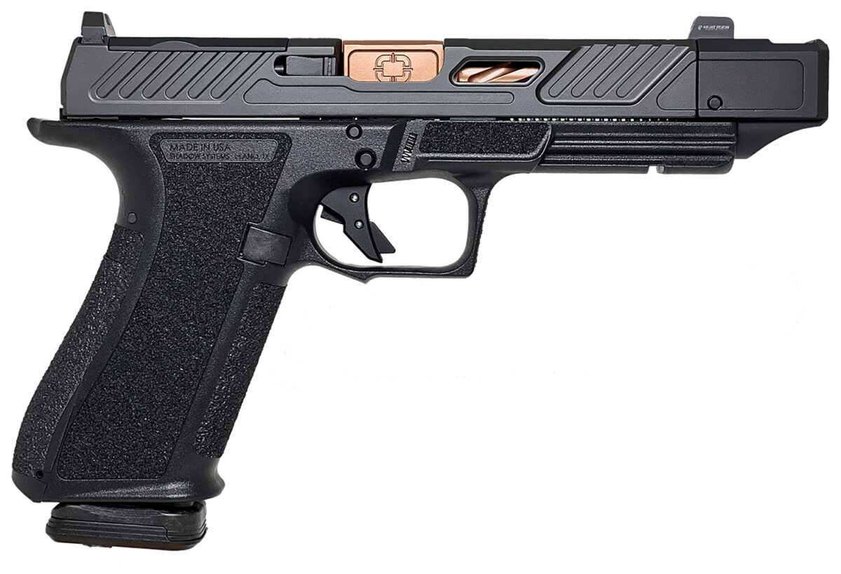 Shadow Systems SS2239CA DR920P Elite 9mm 10+1 Bronze TICN Black Nitride Optic Cut/Serrated/Window Cut Stainless Steel Slide Black Black Interchangeable Backstrap Grip *CA Compliant 1 172952