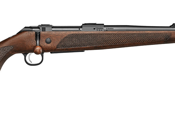 CZ-USA 07308 600+ Lux 30-06 Springfield 5+1 20" Black Nitride Threaded Barrel, Black Nitride Steel Drilled & Tapped Receiver, Walnut Fixed Stock