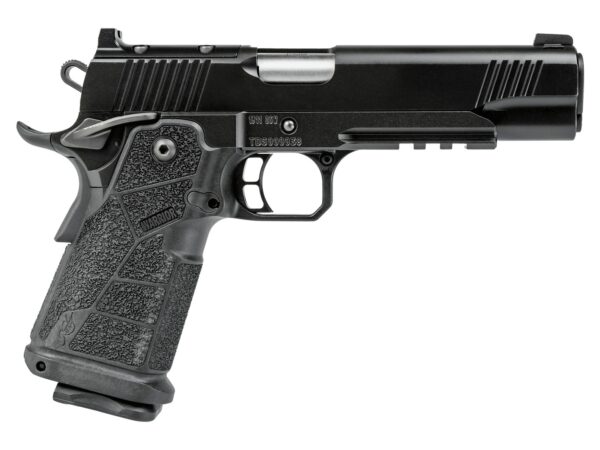 Kimber Mfg, Inc 3600301 DS Warrior  38 Super 20+1 5" Matte Stainless Barrel, KimPro Black Optic Cut/Serrated Slide, Black Stainless Steel Frame w/Beavertail & Picatinny Rail, Black Carbon Fiber Grip,