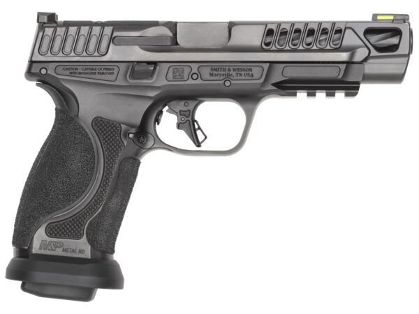 Smith & Wesson 14070 M&P M2.0 Competitor HD 9mm Luger 10+1 5" Overall Black Armornite Stainless Steel Spiral Fluted Barrel, Lightening Cut/Optic Ready/Serrated Slide & Stainless Steel Frame w/Picatinn