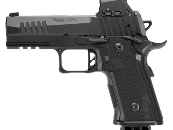 Sig Sauer 211CA9GT4RXSL P211 GT4 w/Optic Carry 9mm Luger 21+1 4.20" Black Barrel, Black Nitron Stainless Steel Serrated w/Optic Slide & Stainless Steel Frame w/Beavertail & Picatinny Rail, G10 Grip Pa