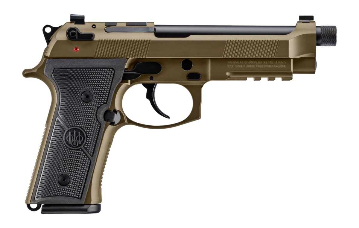 Beretta USA JS92M9A4GBRZ18 M9A4 Overlanding Full Size Frame 9mm Luger 18+1 5.10" Black Threaded Barrel, Nomad Bronze Cerakote Steel Optic Ready/Serrated Slide, Nomad Bronze Cerakote Aluminum Frame w/B 1 192641