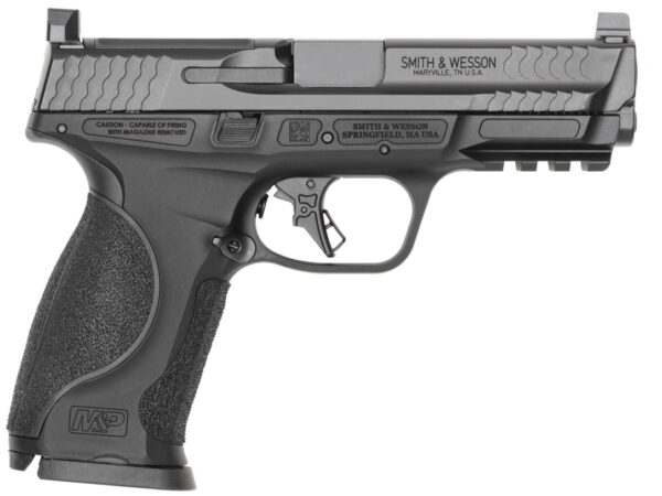 Smith & Wesson 14792 M&P9 M2.0 Metal Full Size 9mm Luger 17+1 4.25" Black Armornite Stainless Steel Barrel & Optic Cut/Serrated Slide, Black Anodized Aluminum Frame w/Picatinny Rail, Interchangeable P