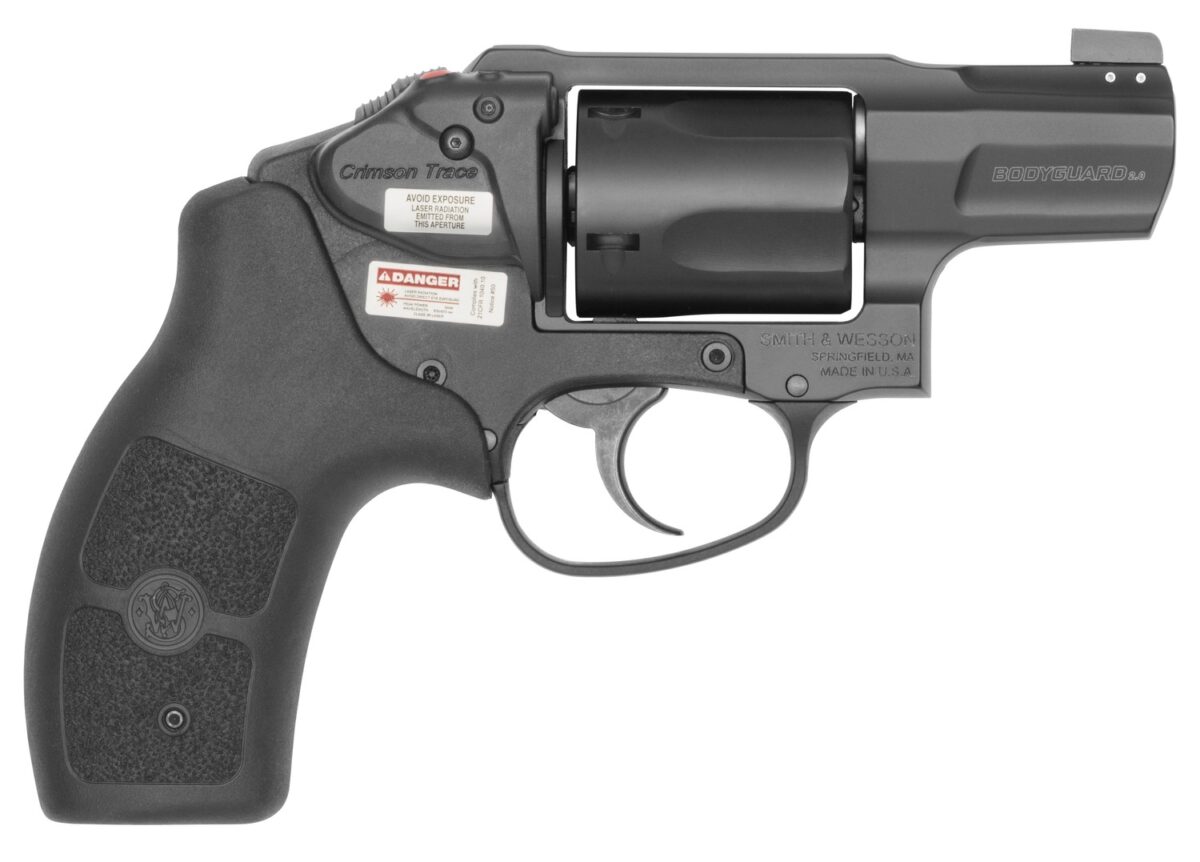 Smith & Wesson 14508 Bodyguard 2.0 w/Laser Small 38 Special +P 5 Shot 1.88" Black Stainless Steel Barrel, Black PVD Cylinder, Black Aluminum Alloy Frame, Black Polymer Grip, Crimson Trace Laser, Conce 1 196453