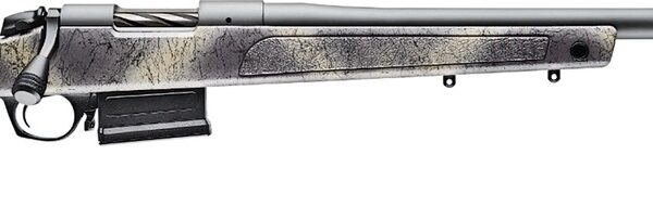 Bergara Rifles B14S3814 B-14 Wilderness HMR 22 Creedmoor 5+1 20" Sniper Gray Cerakote Threaded Barrel, Sniper Gray Cerakote Steel Drilled & Tapped Receiver, Wilderness Camo w/Black Webbing Adj Cheek &