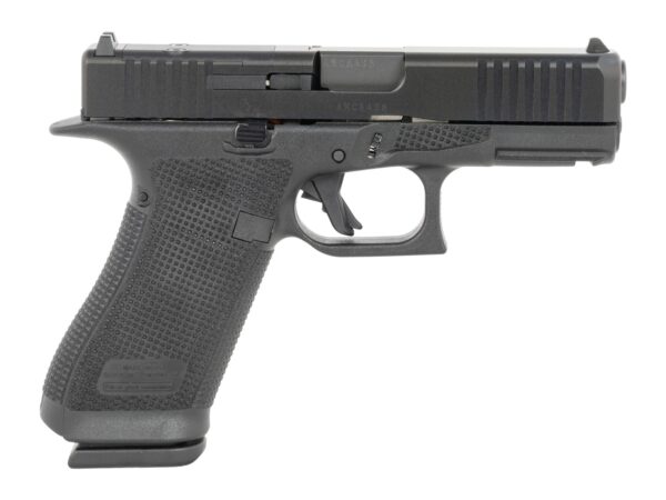 Glock U64550201 G45 Gen6 Crossover Frame 9mm Luger 10+1 4.02" Black GMB Barrel, Black nDLC Steel Optic Ready/Serrated Slide, Black Polymer Frame w/Accessory Rail, Interchangeable Backstrap Grip, Ambid