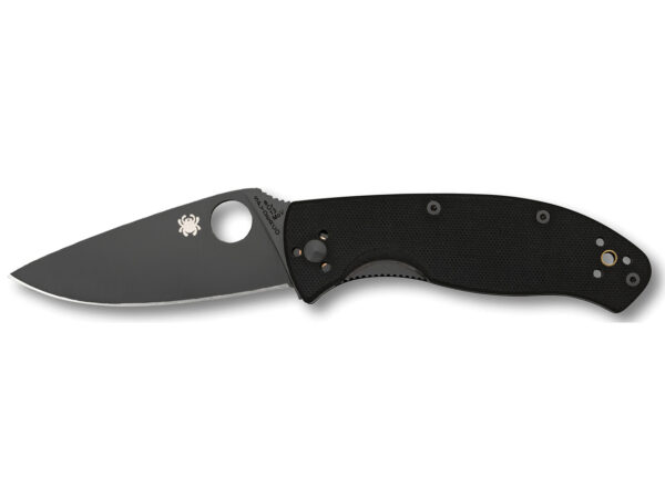 SPYDERCO, TENACIOUS, 3.39" FOLDING KNIFE, PLAIN EDGE, VG10/BLACK, BLACK G10 HANDLE