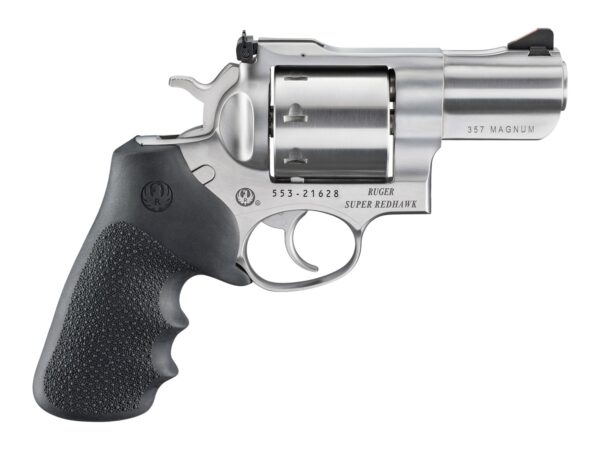 Ruger  Super Redhawk  357 Mag/38 Special 8 Shot 2.50" Stainless Cylinder, Satin Stainless Steel Barrel & Frame, Hogue Tamer Monogrip Grip, Transfer Bar Safety, Exposed Hammer