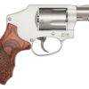 Smith & Wesson 170348 Performance Center Model 642 Enhanced Action 38 S&W Spl +P 5rd 1.88" Stainless Steel Barrel & Cylinder Matte Silver Aluminum Frame with Custom Wood Grip 2 24009