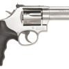 Smith & Wesson 164194 Model 686 Plus 357 Mag or 38 S&W Spl +P Stainless Steel 4.12" Barrel, 7 Shot, Satin Stainless Steel L-Frame, Red Ramp Front/White Outline Rear Sights, Internal Lock 2 26266