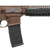 Daniel Defense 0208815126055 DDM4 M4A1 *CA Compliant 5.56x45mm NATO 14.50" 10+1 Mil-Spec Brown Cerakote 6 Position w/SoftTouch Overmolding Stock 2 3504