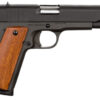 Rock Island 51421 GI Standard FS *CA Compliant 45 ACP Caliber with 5" Barrel, 8+1 Capacity, Overall Black Parkerized Finish Steel, Beavertail Frame, Serrated Slide & Wood Grip 2 35151 1
