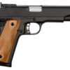 Rock Island 51434 Pro Ultra Match *CA Compliant 45 ACP Caliber with 5" Barrel, 8+1 Capacity, Overall Black Parkerized Finish Steel, Beavertail Frame, Serrated Slide & Checkered Wood Grip 2 35244