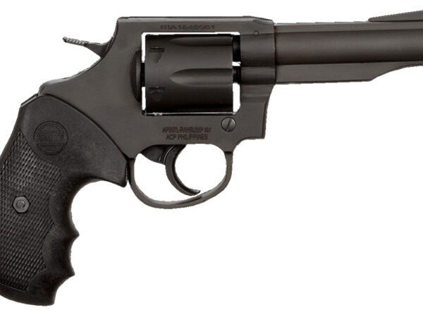 Rock Island 51261 M200  Medium Frame 38 Special 6rd 4" Black Parkerized Steel Barrel, Cylinder & Frame, Black Finger Grooved Grip, Transfer Bar Safety, Exposed Hammer