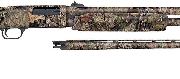 Mossberg 54183 500 Combo 20 Gauge 5+1 3" 26" Overall Mossy Oak Break-Up Country, Vent Rib/24" Slugster Barrels,  Fixed Synthetic Stock, Fully Rifled Bore Choke