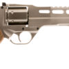 Chiappa Firearms 340224 Rhino 60DS Small Frame 357 Mag 6 Shot, 6" Nickel-Plated Steel Vent Rib Barrel & Cylinder, Nickel-Plated Aluminum Frame, Walnut Grip, Concealed Hammer 2 5646