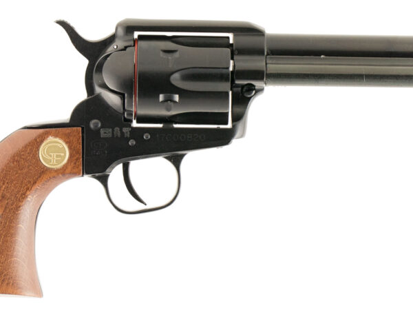 Chiappa Firearms 340053 SAA 1873  Medium Frame 22 LR 6 Shot, 4.75" Blued Steel Barrel, Blued Steel Frame, Blued Cylinder, Wood Grip, Exposed Hammer