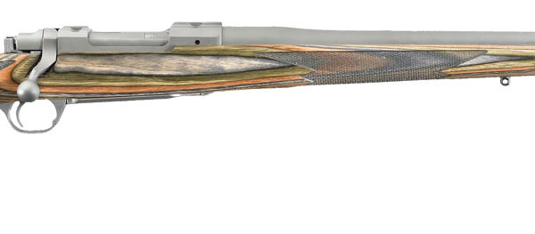 Ruger 17121 Hawkeye Predator Full Size 22-250 Rem 4+1 24" Matte Stainless Steel Barrel, Integral Scope Mounts Stainless Steel Receiver, Green Mountain Fixed Laminate Stock