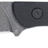 CobraTec Knives SD2DNSBLKGEN2 Skinner Gen II 3.50" Folding Plain Stonewashed D2 Steel Blade, 4.31" Black w/Finger Ring G10 Scales Handle 2 753389272963