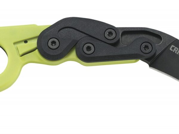 CRKT 4041G Provoke Zap 2.47" Folding Plain Black Stonewashed 4116 Stainless Steel Blade/Bright Green Grivory Handle Includes Pocket Clip