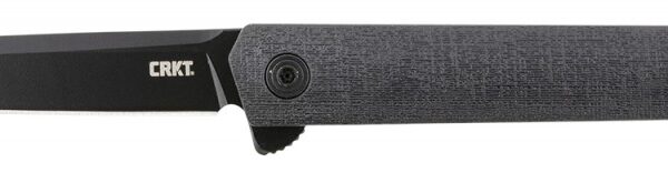 CRKT 7097K CEO Blackout 3.35" Folding Plain Black EDP AUS-8A SS Blade/Black GRN Handle Includes Pocket Clip