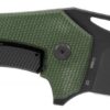 S.O.G SOG14240257 Bulwark FLK EDC 3.50" Folding Drop Point Plain Black PVD Cryo D2 Steel Blade, Olive Drab Textured Linen Micarta Handle, Presentation Box 2 813628069591