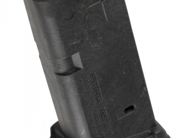 Magpul MAG674BLK PMAG GL9 12rd 9mm Luger Compatible w/Glock 26 Black Polymer