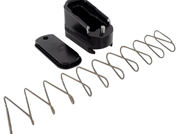 Shield Arms G43ME2BLK Magazine Extension +2 Extended 2rd Compatible w/Glock 43, Black Anodized Aluminum