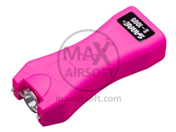 SABRE S-1005 STUN GUN & FLASHLIGHT - PINK