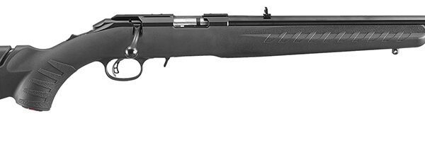 Ruger 8323 American Rimfire Compact 22 WMR 9+1 18" Satin Blued Steel Barrel & Alloy Steel Receiver w/Integral Scope Mount, Black Fixed Synthetic Stock, Right Hand