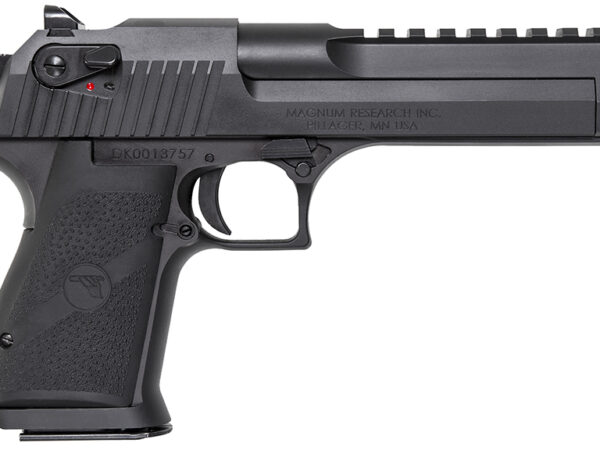 Magnum Research DE357IMB Desert Eagle Mark XIX 357 Mag 6" with Muzzle Brake 9+1 Matte Black Carbon Steel Frame & Slide Black Rubber Grip