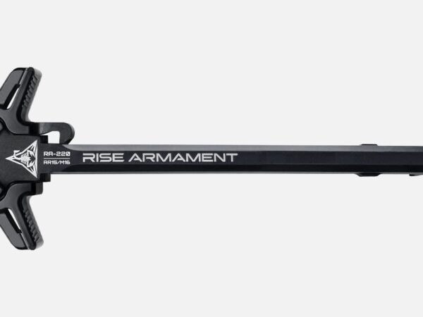 RISE ARMAMENT, AMBIDEXTROUS CHARGING HANDLE, FITS AR-15, MATTE FINISH, BLACK