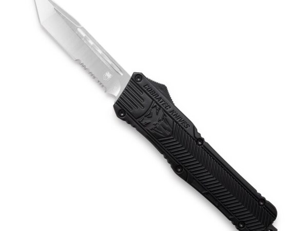 COBRA TEC CTK-1 LARGE - BLACK - TANTO SERRATED