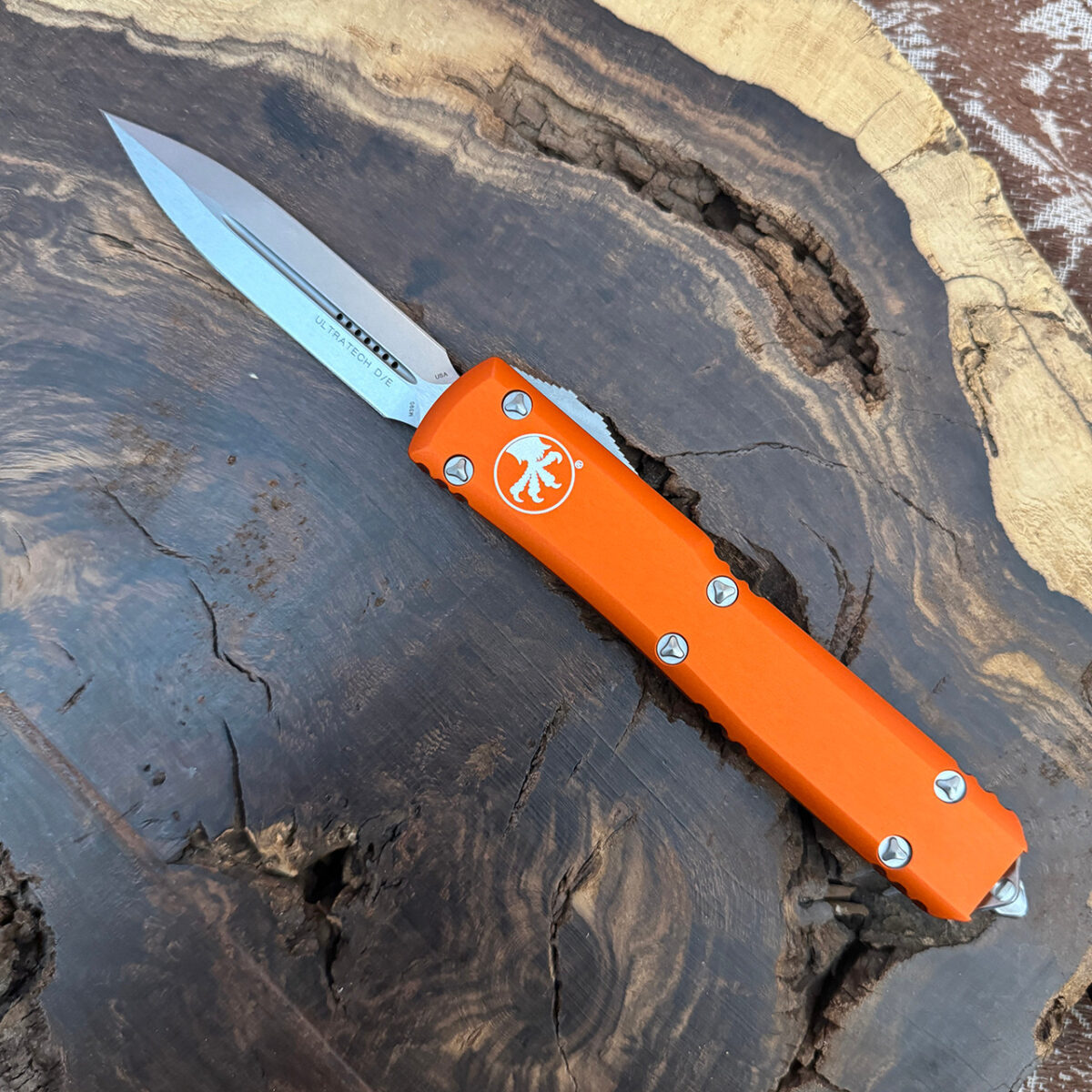 Microtech 122 10OR Ultratech DE Orange Stonewash Standard 53017.1704482475