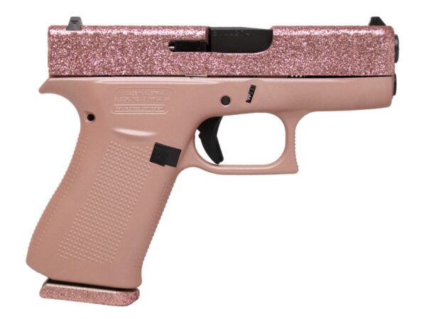 GLOCK G43X -9MM PISTOL - ROSE GOLD GLITTER