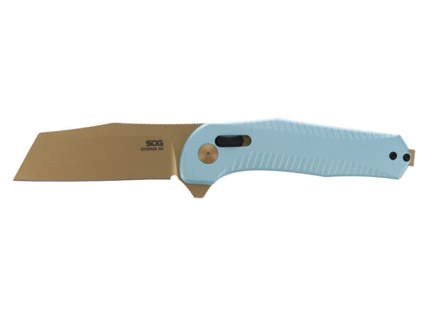 SOG KNIVES & TOOLS, DIVERGE XR, SHEEPSFOOT STRAIGHT EDGE, ALUMINUM, BLACK