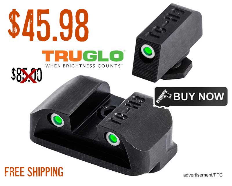 TRUGLO Tritium High Visible Front Rear Night Sights lowest price jan2025