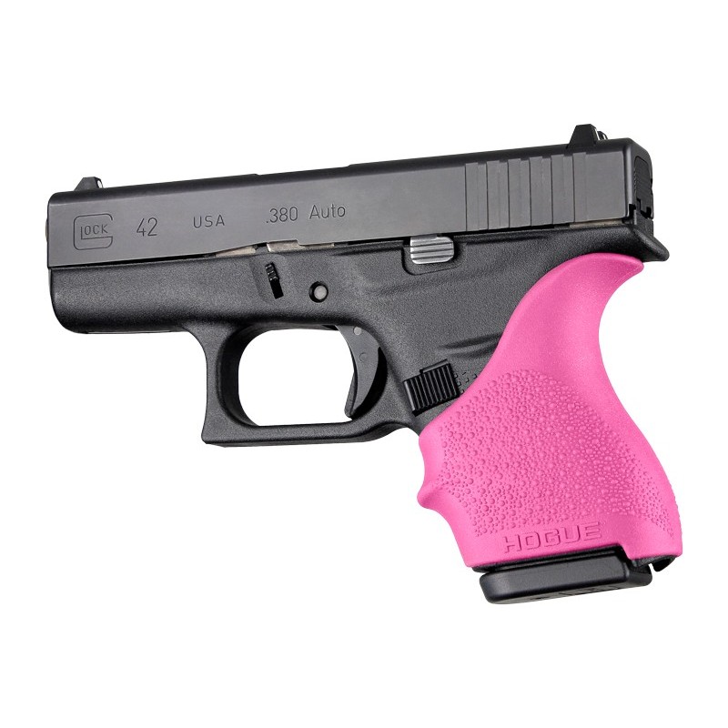grip crosse handall beavertail pour glock 4243 hogue rose