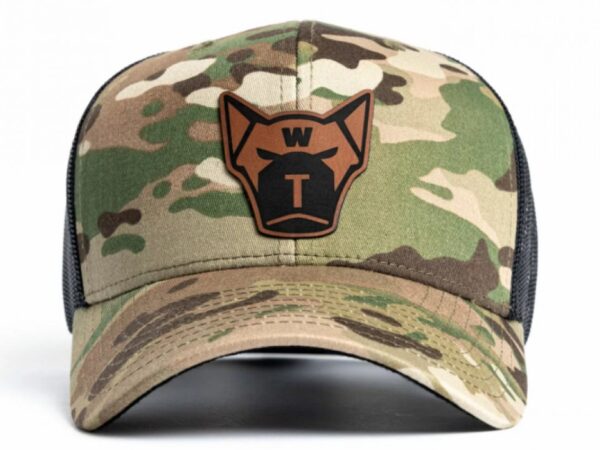 WDT Bent Brim Leather Patch Hat