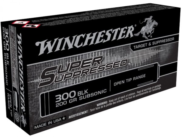 WINCHESTER SUPER SUPPRESSED 300BO 200 GR SUBSONIC AMMO - 20RD