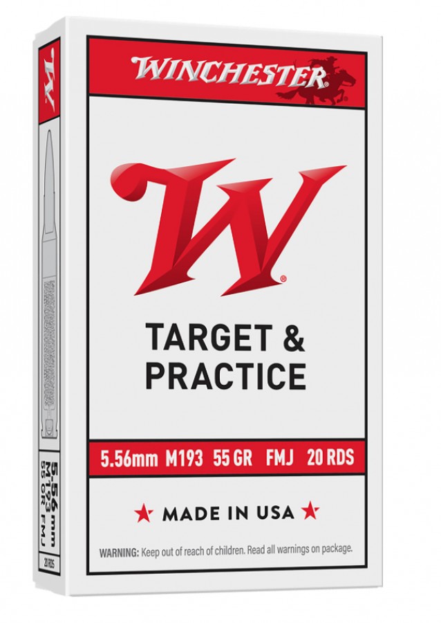 Winchester Ammo WM193K USA M193 5.56x45mmNATO 55gr Full Metal Jacket Lead Core 20 Per Box 1 img 0746