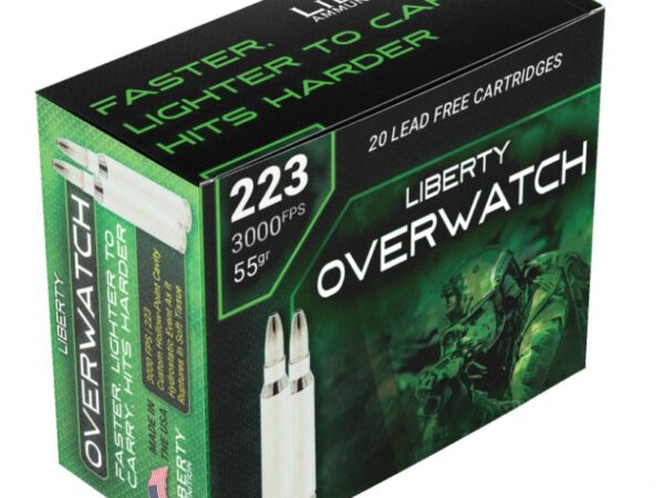 Liberty Ammunition LAOW223553000 OverWatch 223Rem 55gr 20 Per Box
