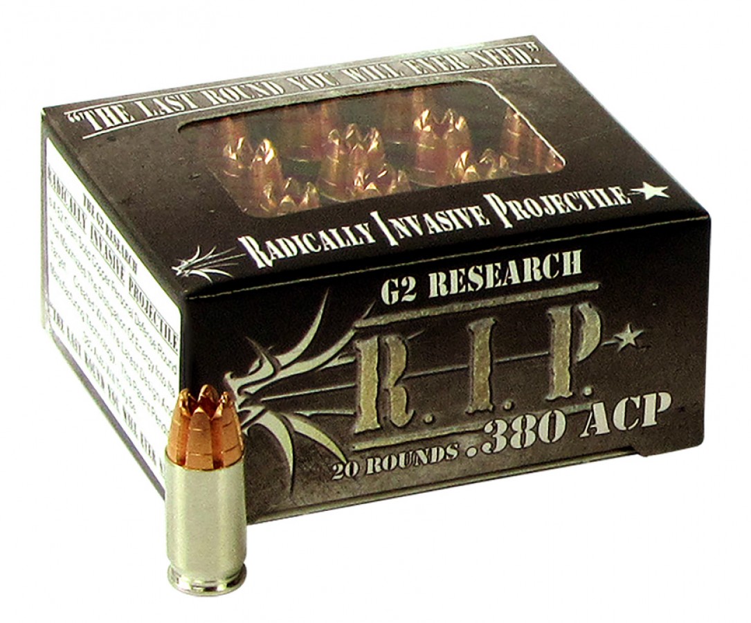 G2 Research G00001 R.I.P 380ACP 62gr Fracturing Hollow Point 20 Per Box 1 img 0753