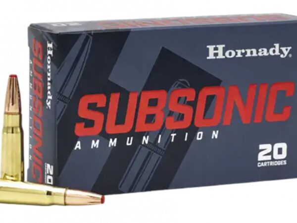 Hornady 80787 Subsonic Rifle 7.62x39mm 255gr Sub X 20 Per Box