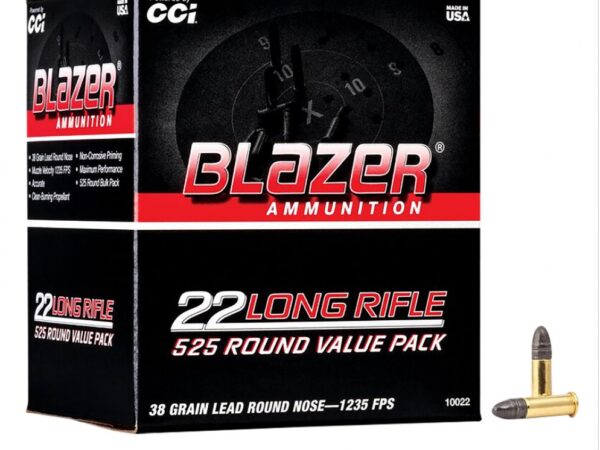 CCI 10022 Blazer Rimfire 22LR 38gr Lead Round Nose 525 Per Box
